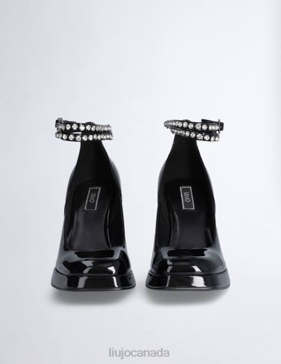 Shoes Liu Jo Patent Leather Wide Heel Court Shoes Women F6061999