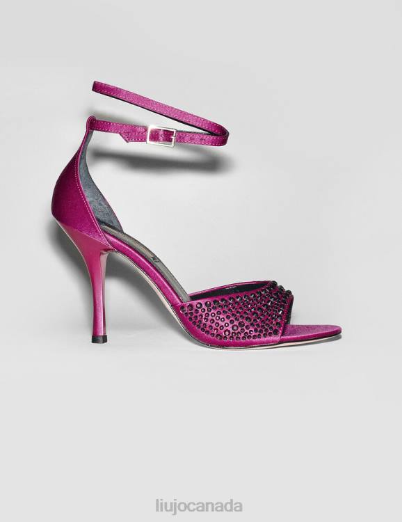 Shoes Liu Jo Heeled Sandals With All-Over Rhinestones Women F606776