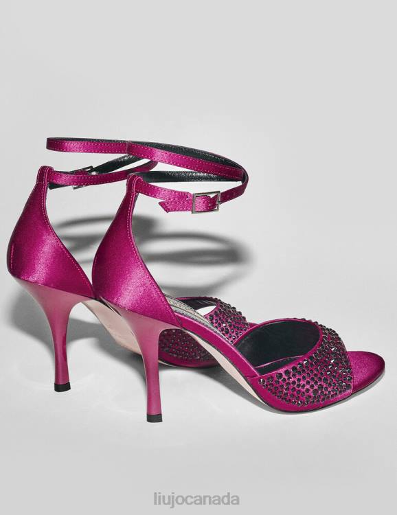 Shoes Liu Jo Heeled Sandals With All-Over Rhinestones Women F606776