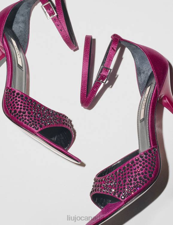 Shoes Liu Jo Heeled Sandals With All-Over Rhinestones Women F606776