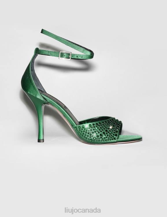 Shoes Liu Jo Heeled Sandals With All-Over Rhinestones Women F606778