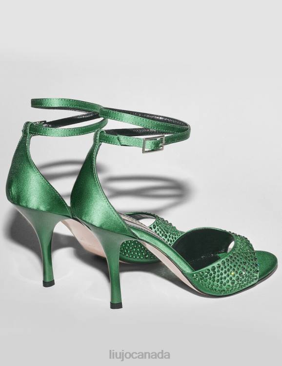 Shoes Liu Jo Heeled Sandals With All-Over Rhinestones Women F606778