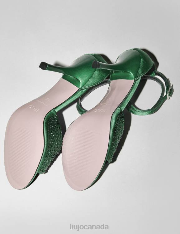 Shoes Liu Jo Heeled Sandals With All-Over Rhinestones Women F606778