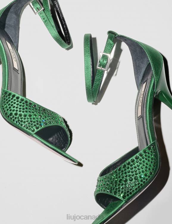 Shoes Liu Jo Heeled Sandals With All-Over Rhinestones Women F606778