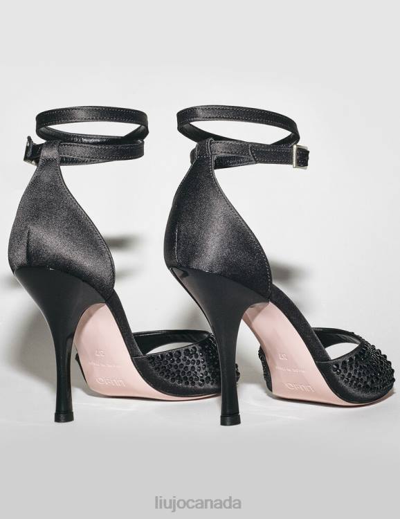 Shoes Liu Jo Heeled Sandals With All-Over Rhinestones Women F606832