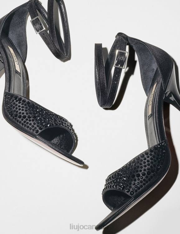Shoes Liu Jo Heeled Sandals With All-Over Rhinestones Women F606832