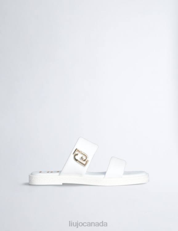Shoes Liu Jo Flat Leather Sandals Women F6061846