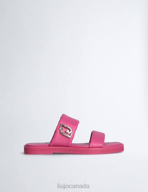Shoes Liu Jo Flat Leather Sandals Women F6061912