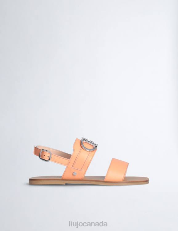 Shoes Liu Jo Flat Leather Sandals Women F6061913