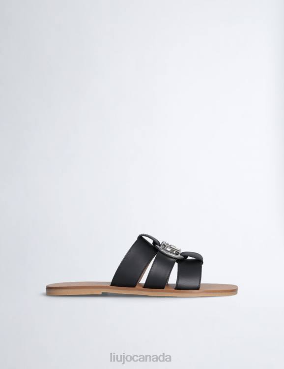 Shoes Liu Jo Flat Sandals With Logo Women F6061881