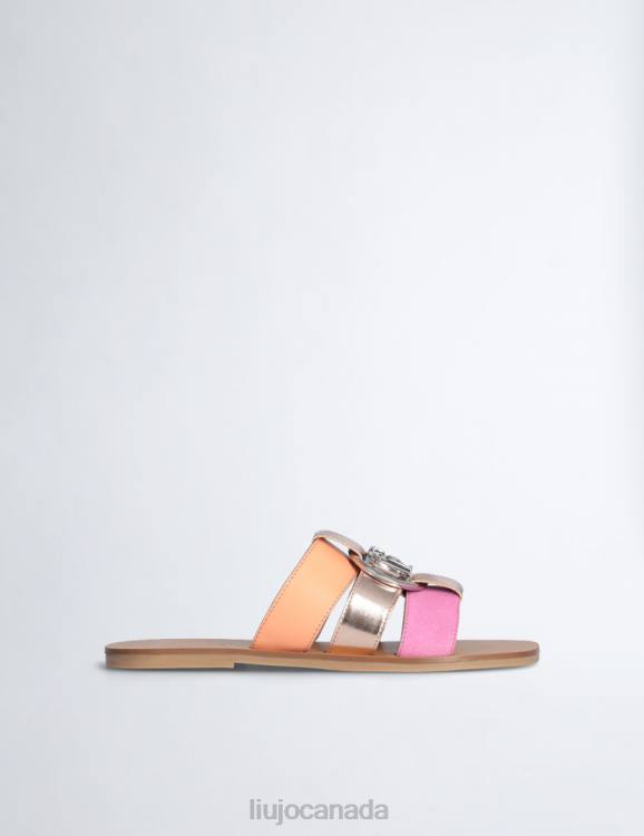 Shoes Liu Jo Flat Sandals With Logo Women F6061915