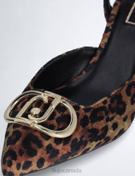 Shoes Liu Jo Two-Piece Animal Print Court Shoes Women F6061993