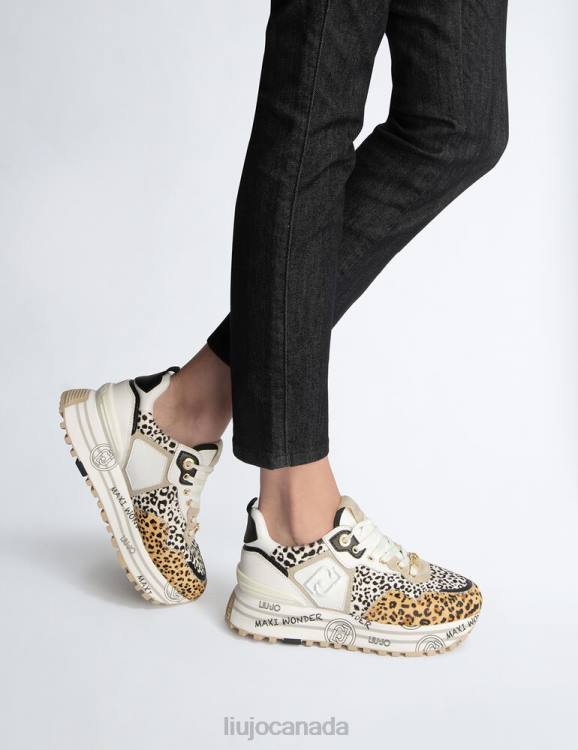 Shoes Liu Jo Animal-Print Platform Sneakers Women F6061756