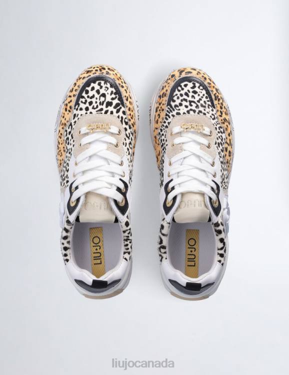 Shoes Liu Jo Animal-Print Platform Sneakers Women F6061756