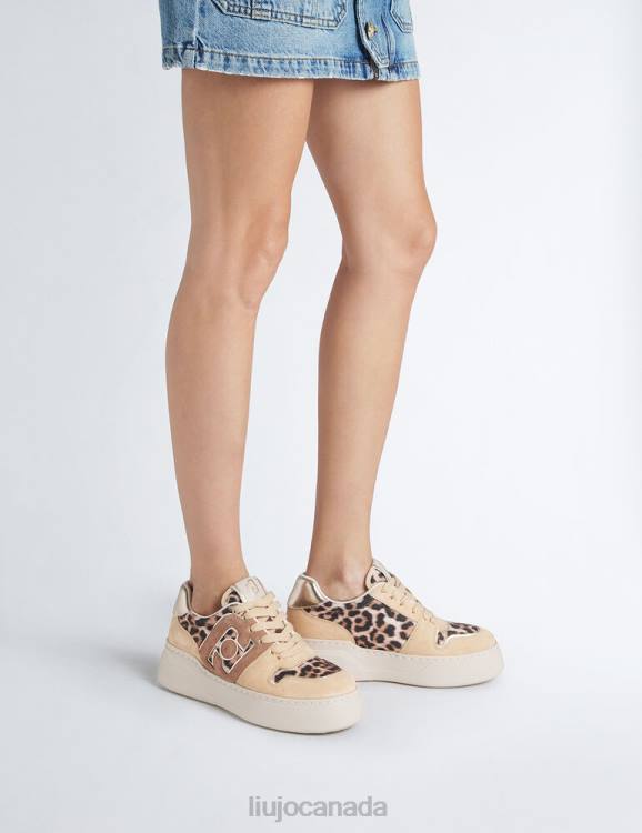 Shoes Liu Jo Animal-Print Sneakers With Bold Logo Women F6061917