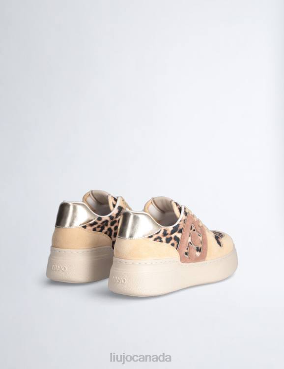 Shoes Liu Jo Animal-Print Sneakers With Bold Logo Women F6061917