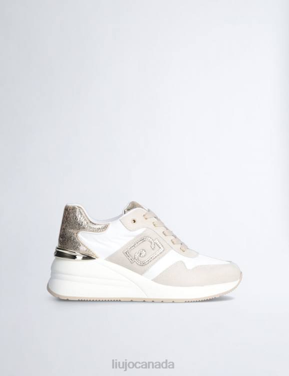Shoes Liu Jo Beige Sneakers With Wedge Heel Women F6061873