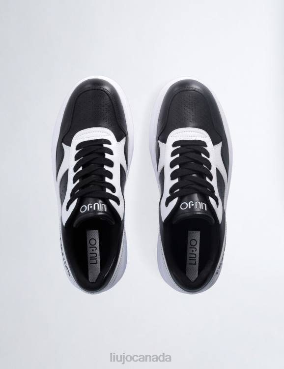 Shoes Liu Jo Black Leather Platform Sneakers Women F6061780