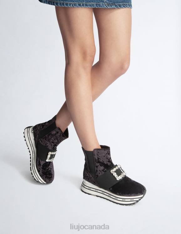 Shoes Liu Jo Boot Sneakers With Jewel Logo Women F6061782
