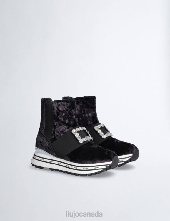 Shoes Liu Jo Boot Sneakers With Jewel Logo Women F6061782