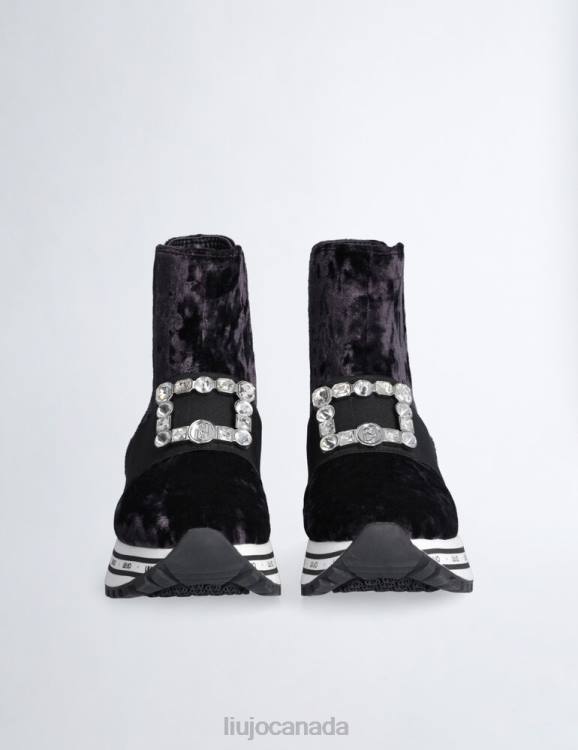 Shoes Liu Jo Boot Sneakers With Jewel Logo Women F6061782