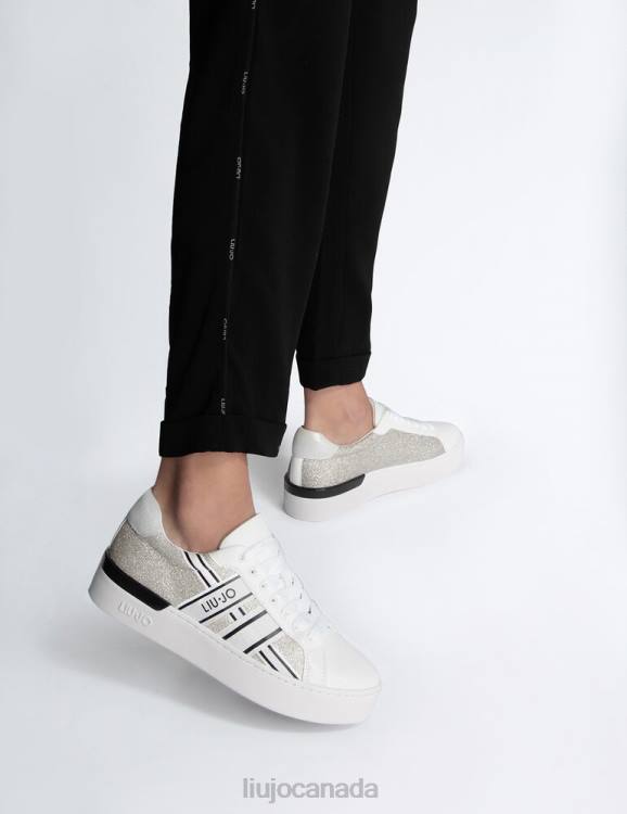 Shoes Liu Jo Glitter Sneakers With Logo Women F6061790