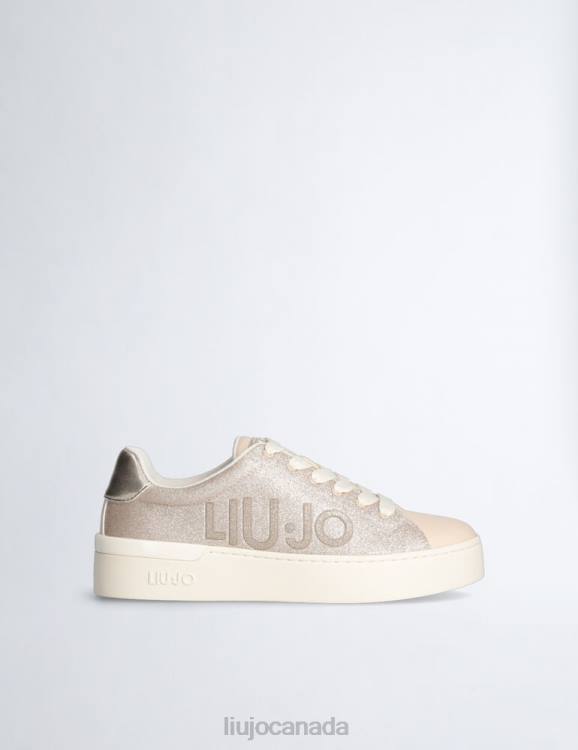 Shoes Liu Jo Glitter Sneakers With Maxi Logo Women F6061861