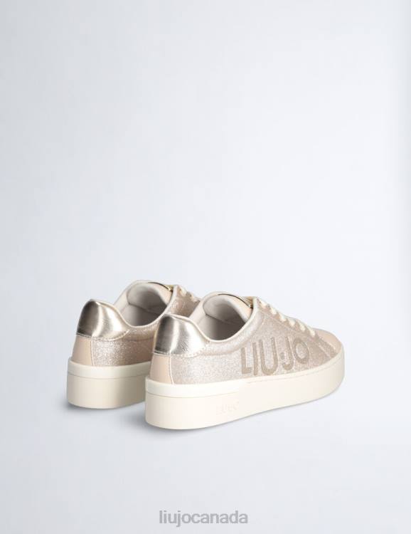 Shoes Liu Jo Glitter Sneakers With Maxi Logo Women F6061861