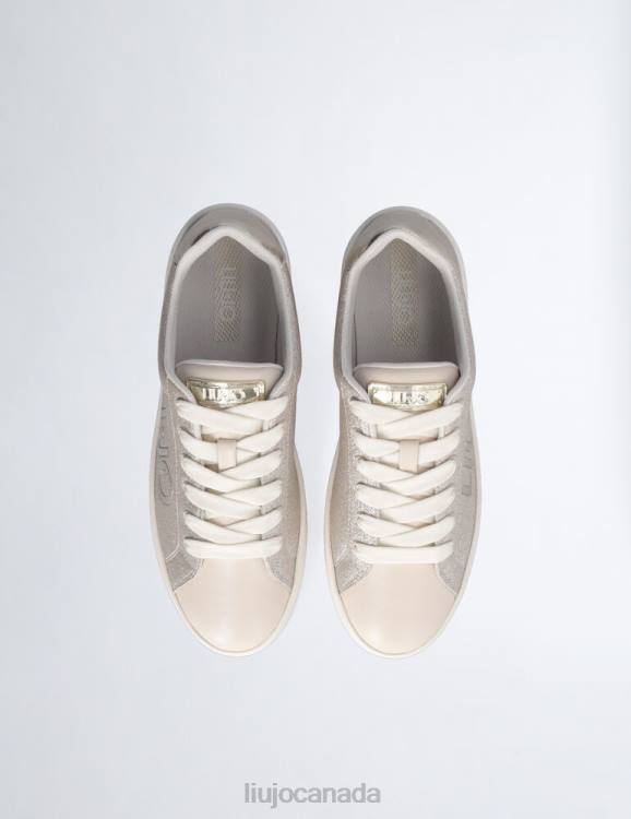 Shoes Liu Jo Glitter Sneakers With Maxi Logo Women F6061861