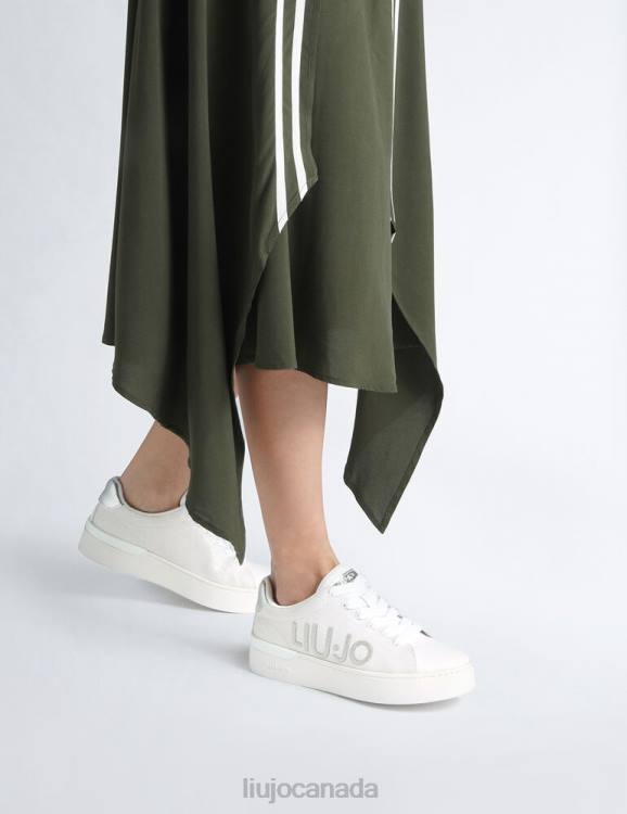 Shoes Liu Jo Glitter Sneakers With Maxi Logo Women F6061897