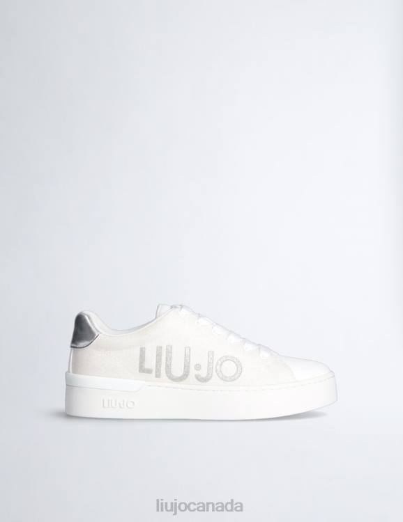 Shoes Liu Jo Glitter Sneakers With Maxi Logo Women F6061897