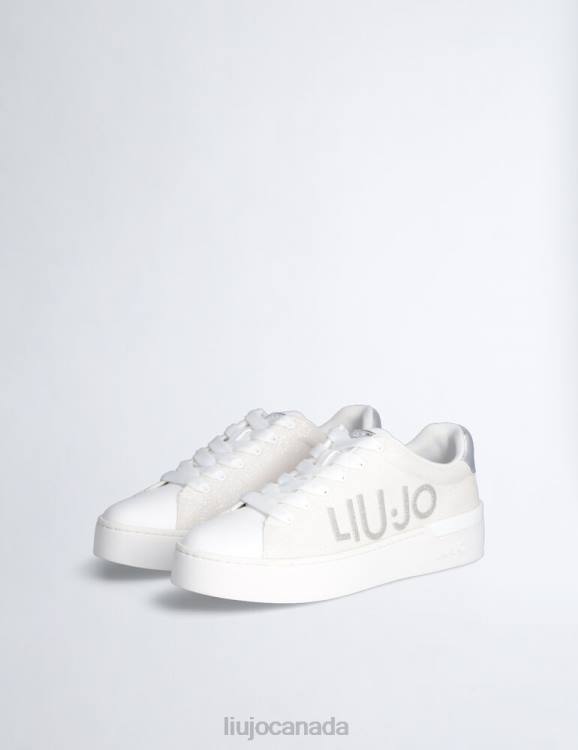 Shoes Liu Jo Glitter Sneakers With Maxi Logo Women F6061897