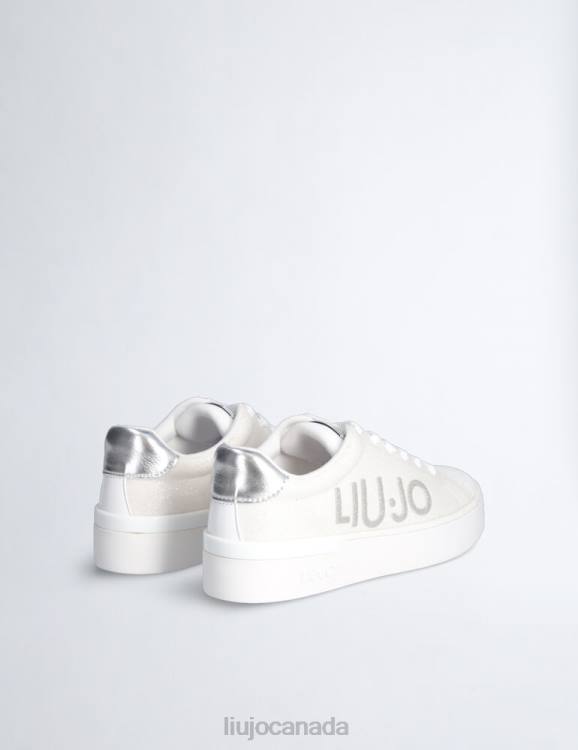 Shoes Liu Jo Glitter Sneakers With Maxi Logo Women F6061897
