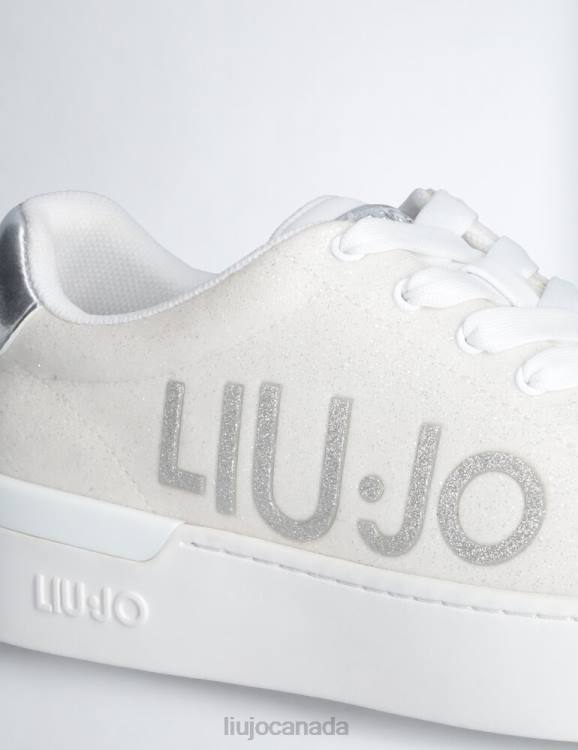 Shoes Liu Jo Glitter Sneakers With Maxi Logo Women F6061897