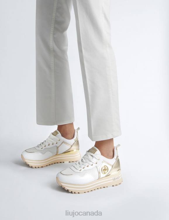 Shoes Liu Jo Leather And Mesh Platform Sneakers Women F6061804