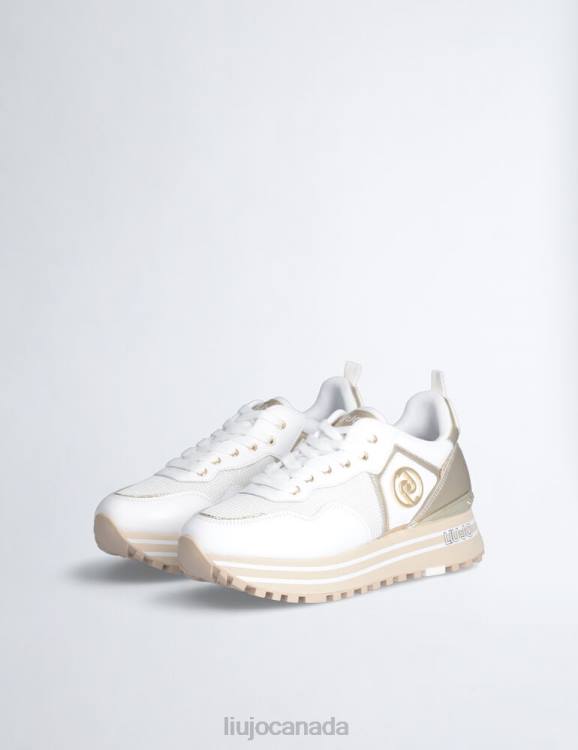 Shoes Liu Jo Leather And Mesh Platform Sneakers Women F6061804