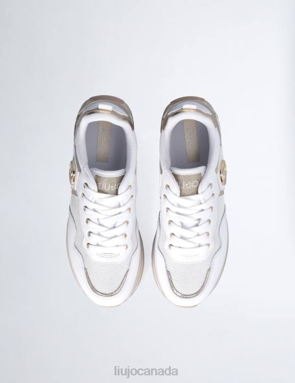 Shoes Liu Jo Leather And Mesh Platform Sneakers Women F6061804