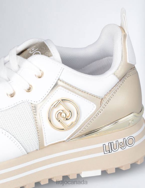 Shoes Liu Jo Leather And Mesh Platform Sneakers Women F6061804