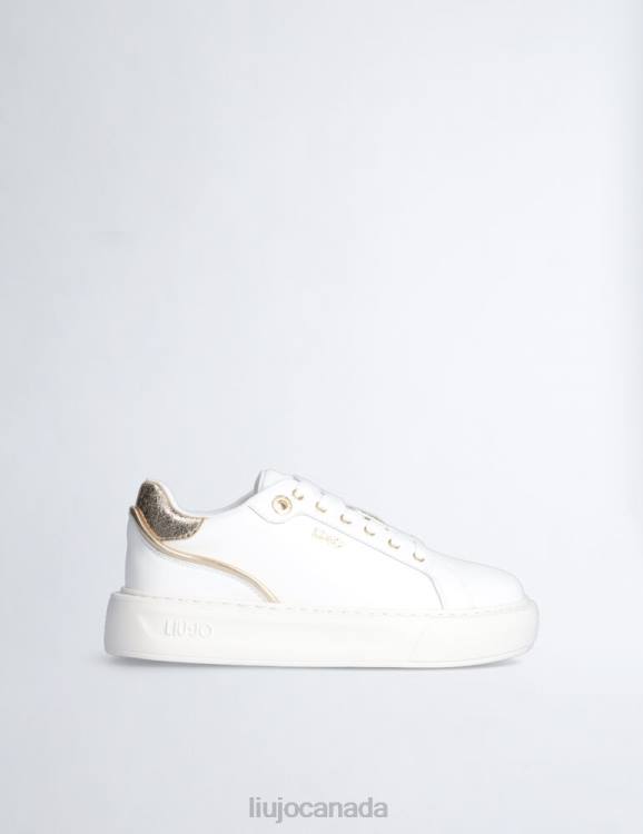 Shoes Liu Jo Leather Sneakers With Crackle Detail Women F6061902