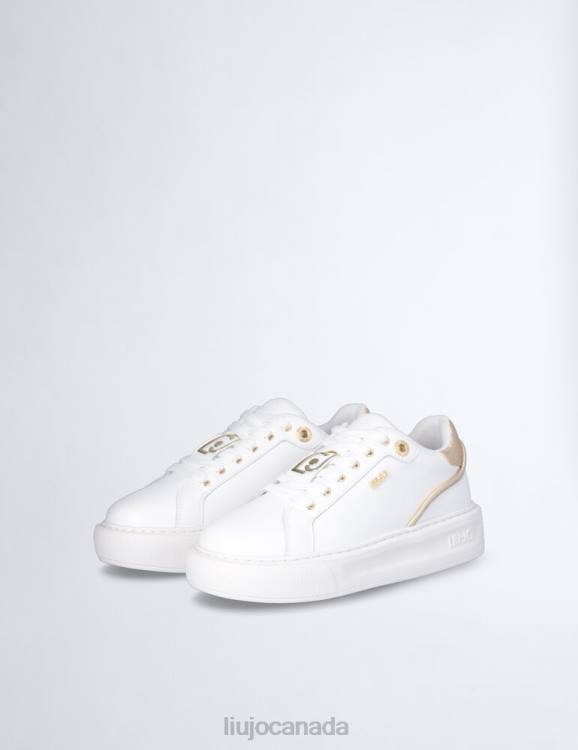 Shoes Liu Jo Leather Sneakers With Crackle Detail Women F6061902