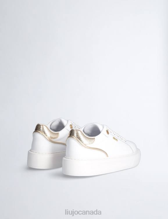 Shoes Liu Jo Leather Sneakers With Crackle Detail Women F6061902