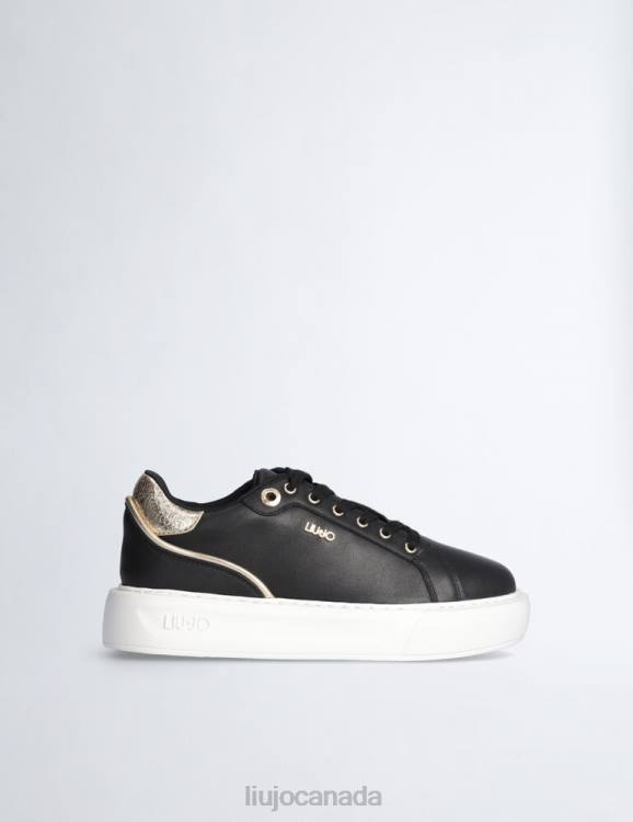 Shoes Liu Jo Leather Sneakers With Crackle Detail Women F6061962