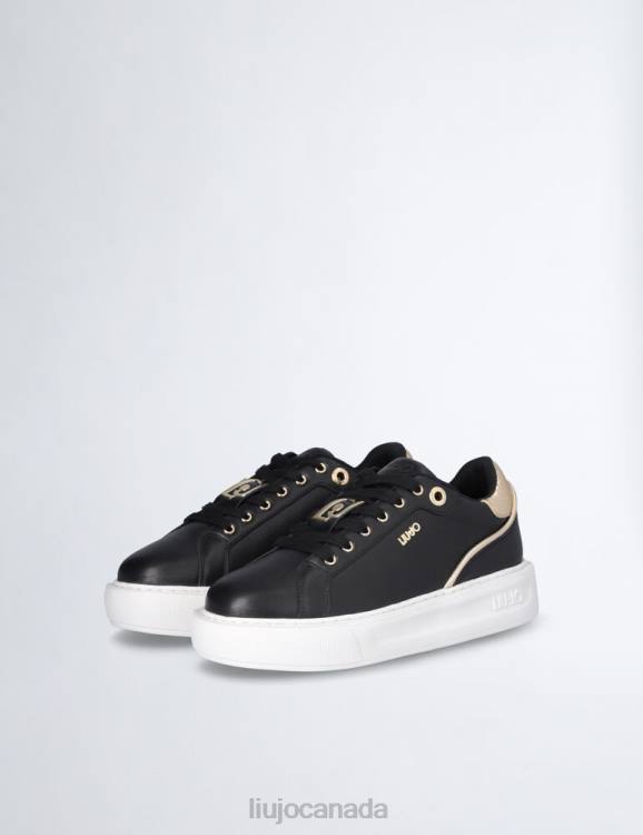 Shoes Liu Jo Leather Sneakers With Crackle Detail Women F6061962