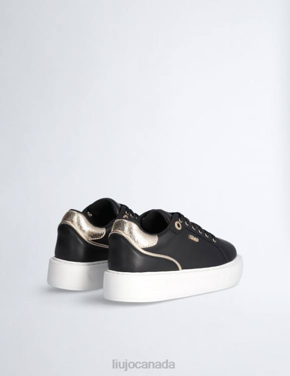 Shoes Liu Jo Leather Sneakers With Crackle Detail Women F6061962