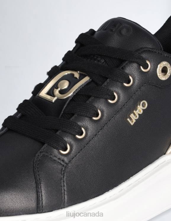 Shoes Liu Jo Leather Sneakers With Crackle Detail Women F6061962