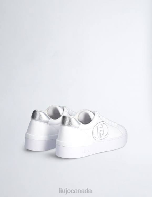 Shoes Liu Jo Leather Sneakers With Maxi Logo Women F6061847
