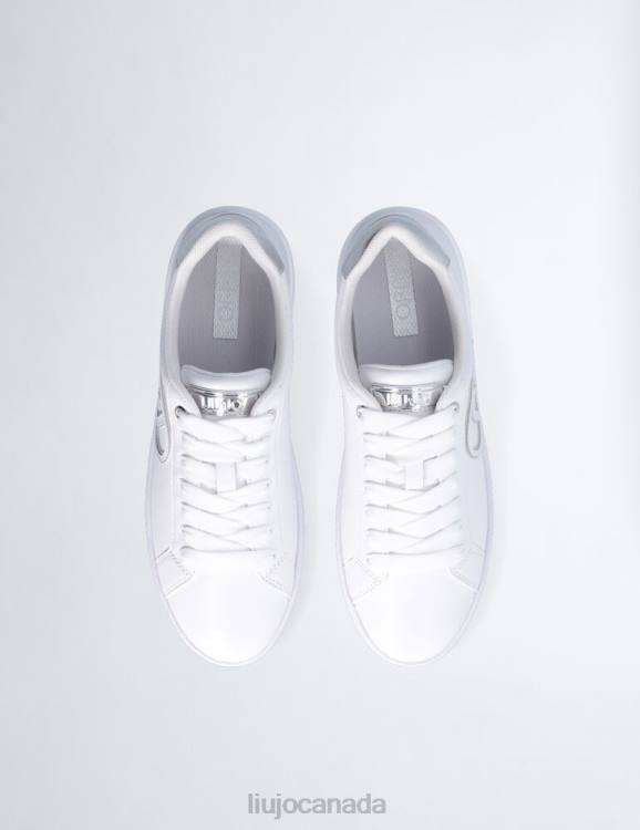 Shoes Liu Jo Leather Sneakers With Maxi Logo Women F6061847