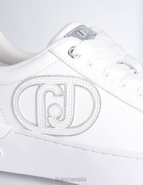 Shoes Liu Jo Leather Sneakers With Maxi Logo Women F6061847