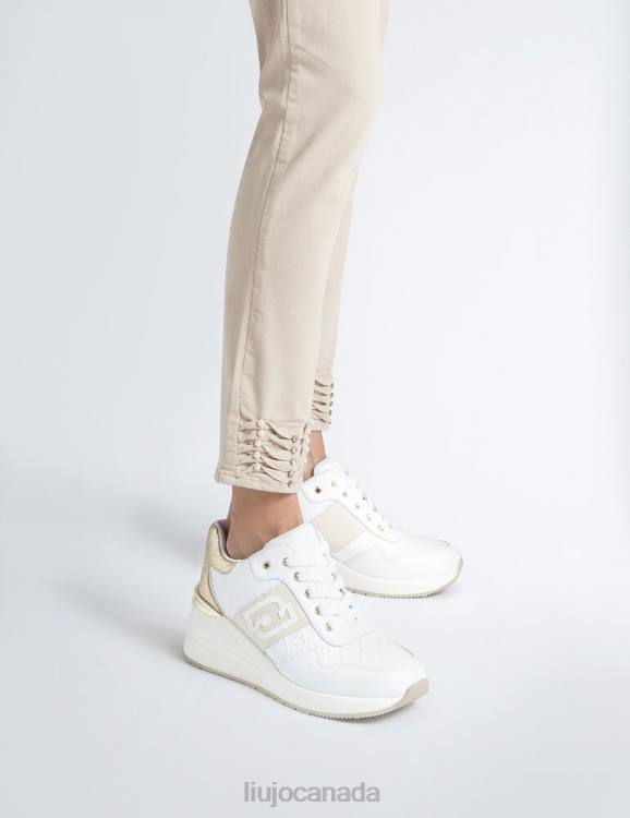 Shoes Liu Jo Leather Sneakers With Wedge Women F6061875