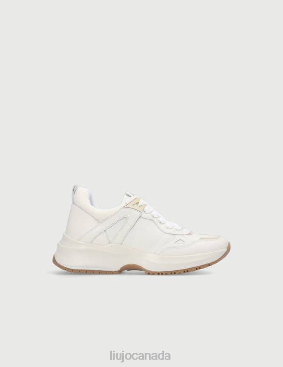 Shoes Liu Jo Monogram Leather Sneakers Women F6062751